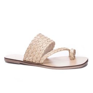 NWOT Rayva Woven Straw Sandal by Chinese Laundry.